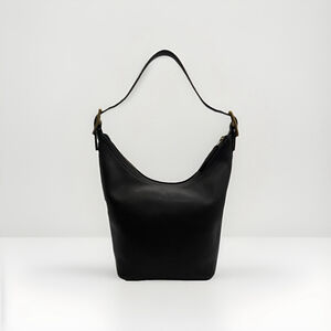 Vintage Coach Legacy 9823 Black Leather Shoulder Bag Minimalist 90s Made in USA